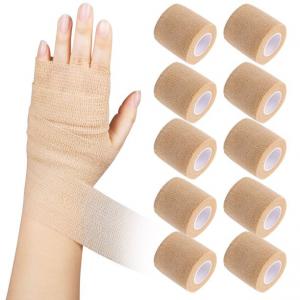 Buy cheap Self Adhesive Sports Tape Wrist Ankle Sterile Gauze bandage Rolls Surgical Gauze Rolls product