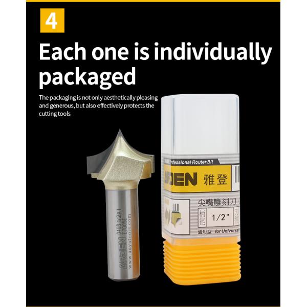 Cnc Wood Bits Fresas Para Router High-quality Sharp Nosed Ovolo Router Bits for Wood Woodworking Arden Cnc Bits