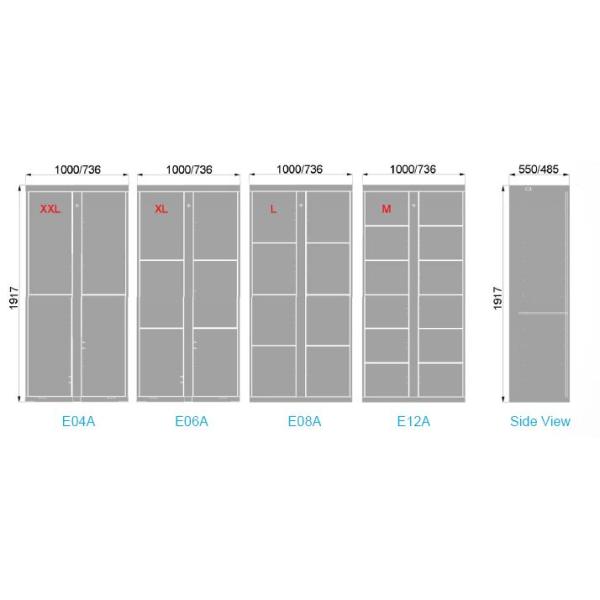 Electronic Smart Pin Code Airport Luggage Storage Locker with Card Payment and remote management platform