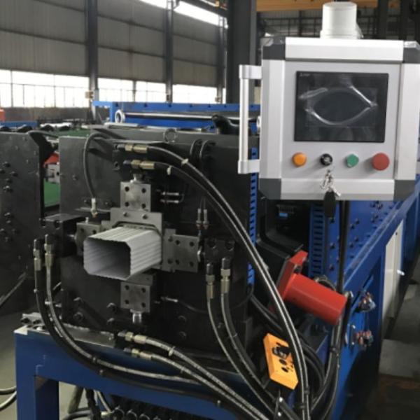 Gutter Downspout Pipe Gutter Elbow Roll Forming Machine With Fine Steel Rollers