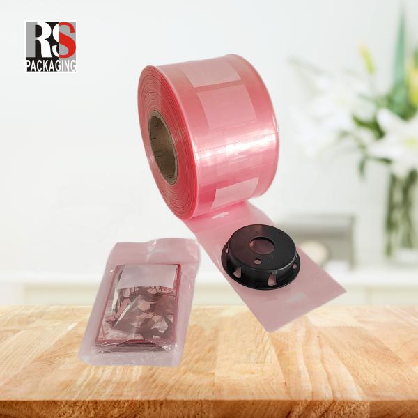 Custom Printed LDPE Plastic Pre Opened Poly Bags On A Roll Fan Folded Perforated Auto Bag