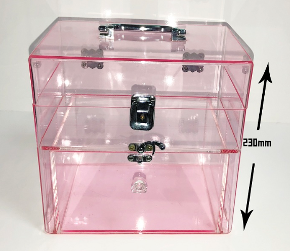 OEM Pink Promotion Display Cosmetic Holder Acrylic Brochure Display