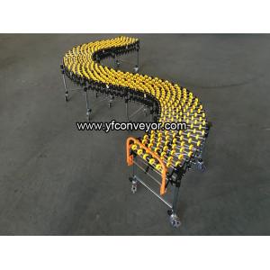 Flexible Expandable Gravity Plastic Skate Wheel Conveyor,Gravity Unloading