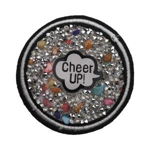 China Celebration Rhinestone Patches Iron On , Bling rhinestone Eye Patch on sale