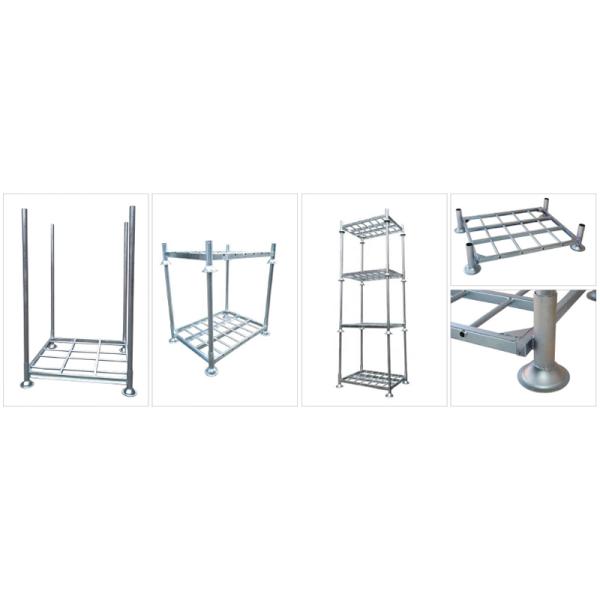 Round Post Foldable Stacking rack Demountable Stacking rack Stackable Rack