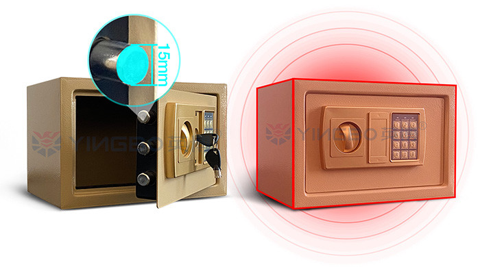 Customized Solid Steel Electronic Digital Safe 8.5L With Full Digital Keypad