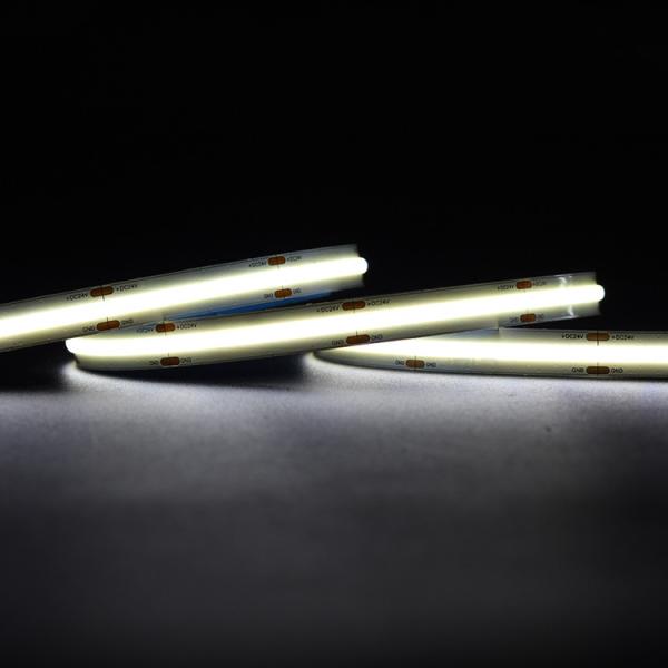 COB LED Strip Light DC 24V Smooth And Spotless 504LEDs/M 16.4ft Flexible Tape Lighting