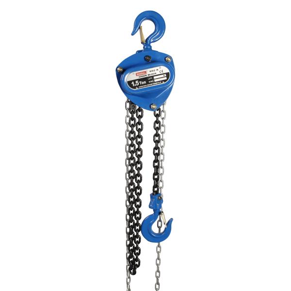 Professional 1.5 Ton Manual Chain Block , Small Hand Chain Hoist