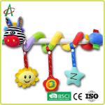 35cmx18cm Elephant Spiral Pram Toy Non Toxic For Babies