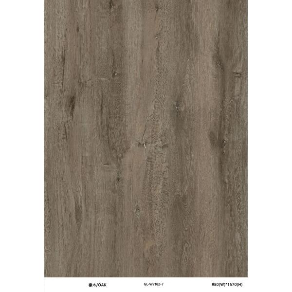 GKBM GL-W7182-7 Rigid Stone Vinyl Composite SPC Flooring UV Unilin Click Oak