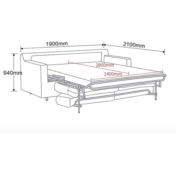 BN Hidden Foldable Sofa Bed Dual-Use Functional Multi-Function Sofa Bed With Mattress Sofa Bed Extendable Sofa Bed