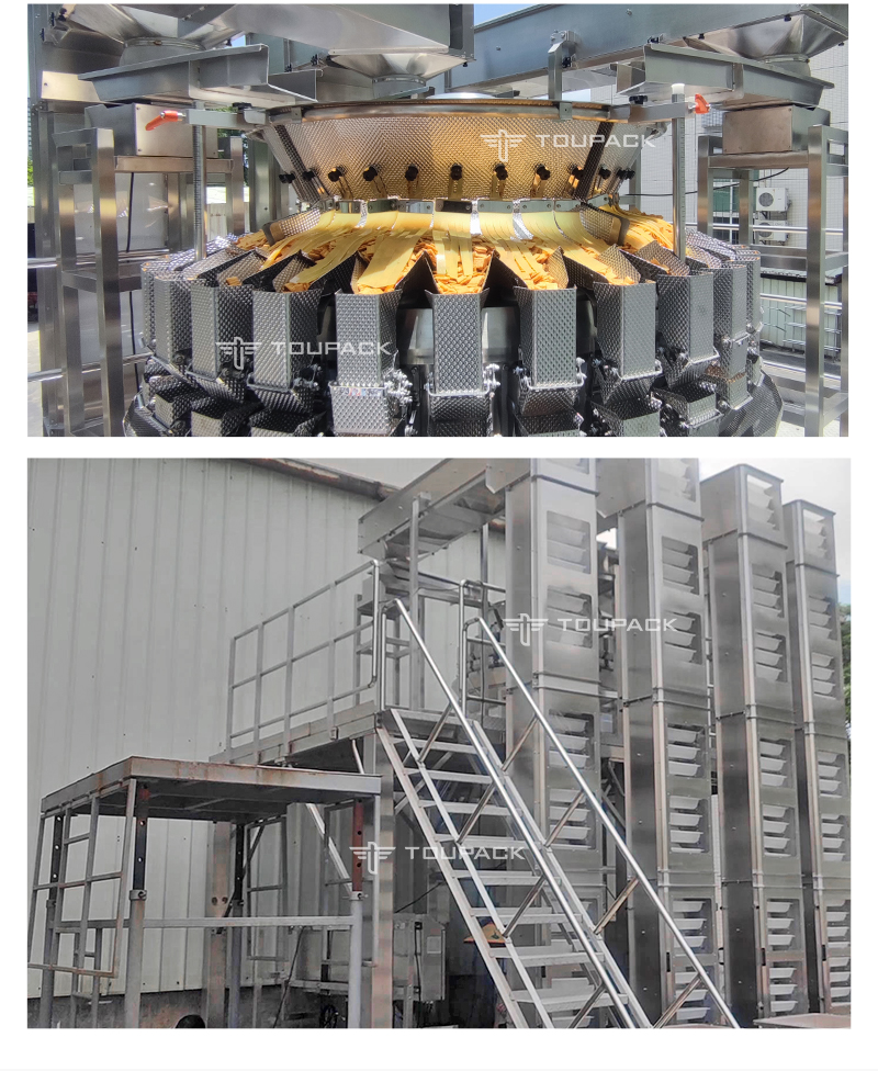 Automatic Cassava Chips Packaging Machine 60-100BPM 220V