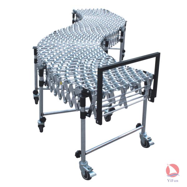 Flexible Crossed galvanized Steel Skate Wheel Conveyor