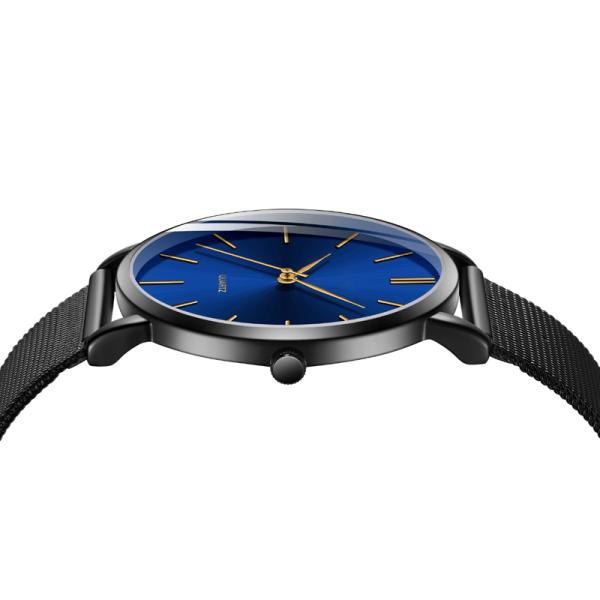 Antiscratch Ultra Thin Mens Watches ODM Available WIth Bilateral Press Buckle