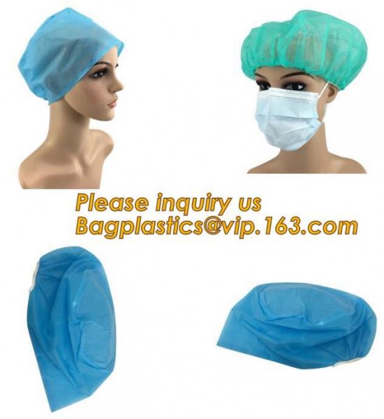 Disposable MON CAP, CLIP CAP,BOUFFANT CAP,medical disposable surgical head caps,nonwoven mob cap,hair net NURSE CAP, MED
