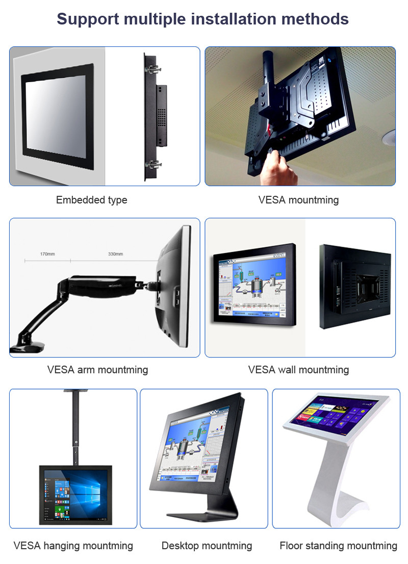 Fully Sealed Aluminum Alloy Frame 4:3 Square 15 Inch Embedded Industrial Computer