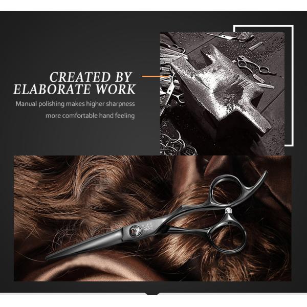 5.5 Inch Professional Titanium Hair Scissors Beautiful Shape High Sharpness
