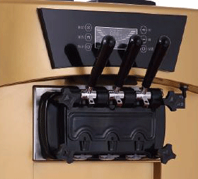 220V Soft Serve Ice Cream Machine for Food Trucks Electric Power Source and Low Maintenance