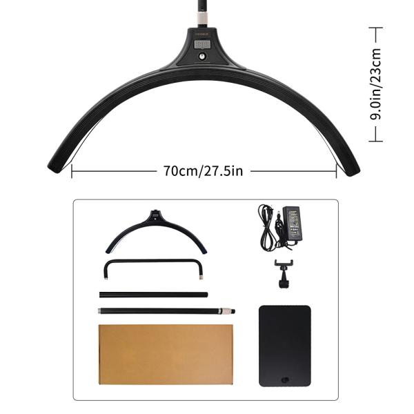 Lash Extension LED Half Moon Lamp Beauty 60w Led Eyelash Half Moon Beauty Light