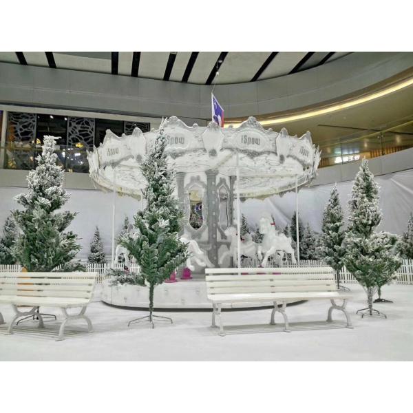 Outdoor Large Theme Park Carousel Double Decker Carousel 8.5m Height