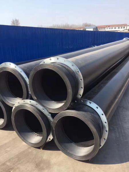 Quality 100% PE material made PE pipe with stub ends for slurry,dredge project for sale