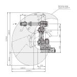 ZH100U 6 Axis Industrial Robot Assembly With E04 Controller