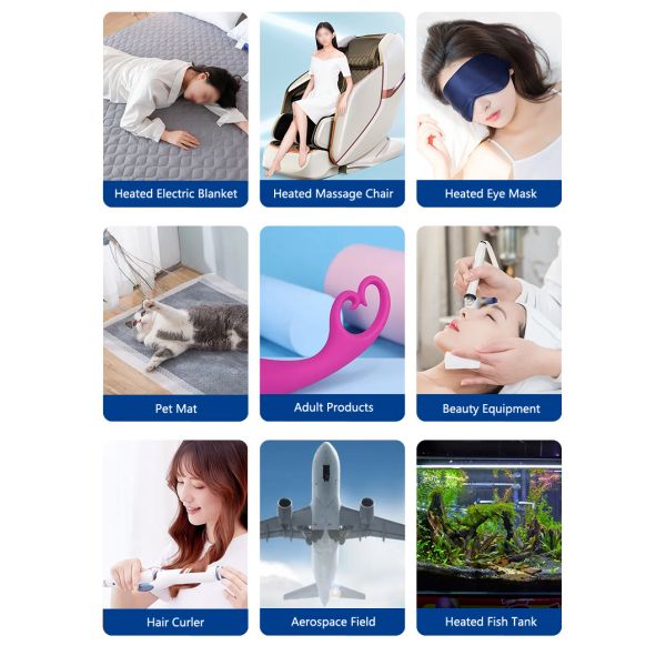 12V 24V Hair Curling Iron PTC Heating Element PI Polyimide Electric Film Heating Plate