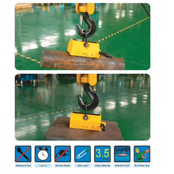 Convenient One Man Operation Super Magnetic Manhole Cover Lifter 92X67mm Customized Color
