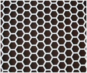 China Hexagonal Perforated Sheet Metal Perforated Aluminium Sheet 1.5m Width on sale