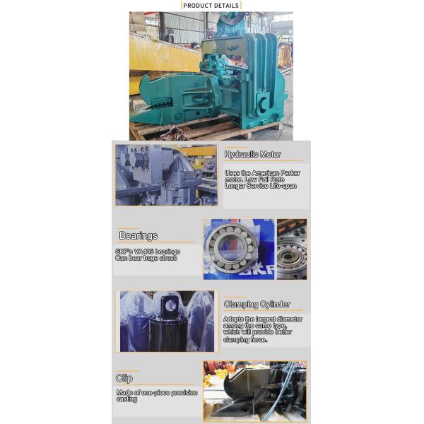 Hitachi Excavator Vibratory Pile Driver Powered By Parker Motor And SKF VA405 Bearings