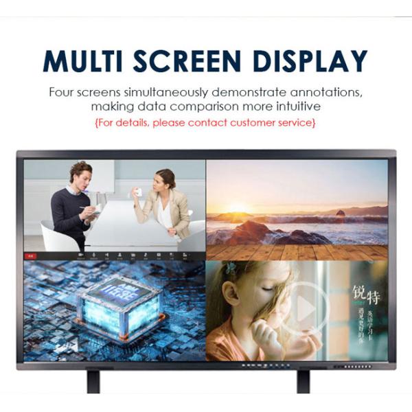 450cd/M2 Smart Blackboard Interactive Flat Panel 70 Inch Touch Screen