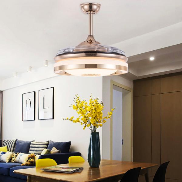 Invisible led ceiling fan light smat support ceiling fan with light(WH-VLL-02)