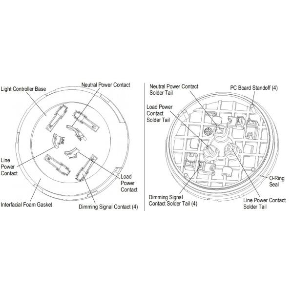 3 PIN Nema PhotoControl Receptacles Smart Street Lighting Receptacle