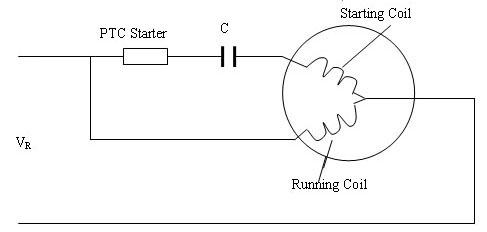 Starting Circuit with PTC Thermistor Motor Starter