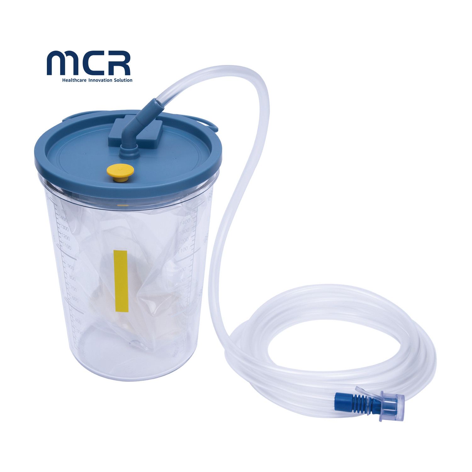 Buy cheap 1500cc Medical Disposable Vacuum Suction Canister Liner Bag for Accurate Liquid Level product