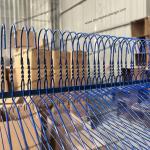 Buy cheap Custom Blue 18-Inch Dry Cleaner Wire Hangers Metal For Laundry Service product