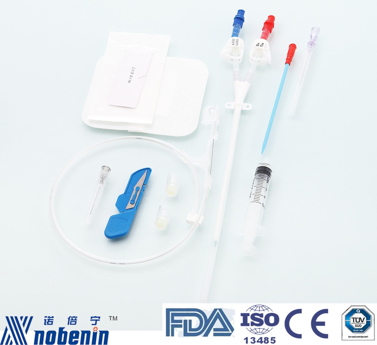 Buy cheap Single Lumen Hemodialysis Catheter Cath Kit Disposable Blood Purification product