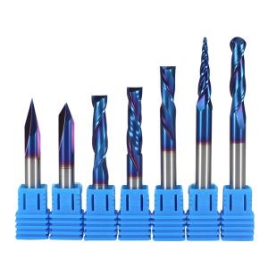 Buy cheap Customizable HRC45-65 Workpiece Spiral Up and Down Compression End Mill and Carbide Cutter for CNC Process product