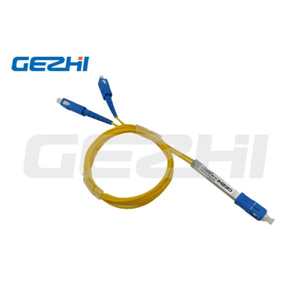 Low Insertion Fiber Optic Passive Components 1x2 PLC Splitter For FTTH