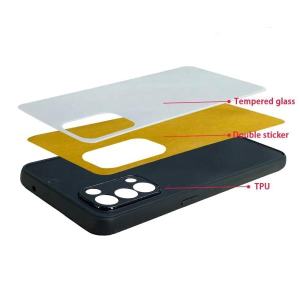 2D Blank Sublimation Glass Phone Case Custom Tempered Glass Sublimation Phone Cases Blanks