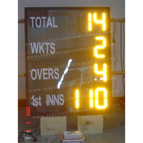 College Small Digital Scoreboard , Portable Digital Scoreboard Amber Color
