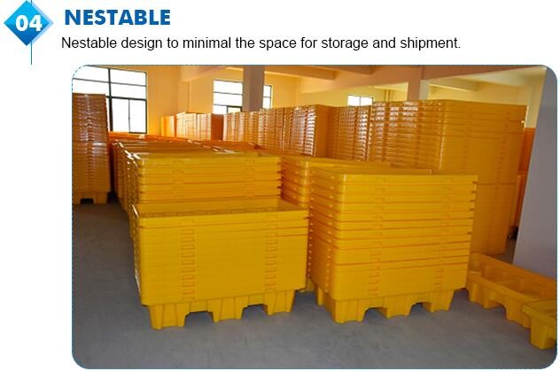240LCustom plastic garbage bin for outdoor use, Large capacity 660 liter plastic garbage four-wheeled cart with lid bin