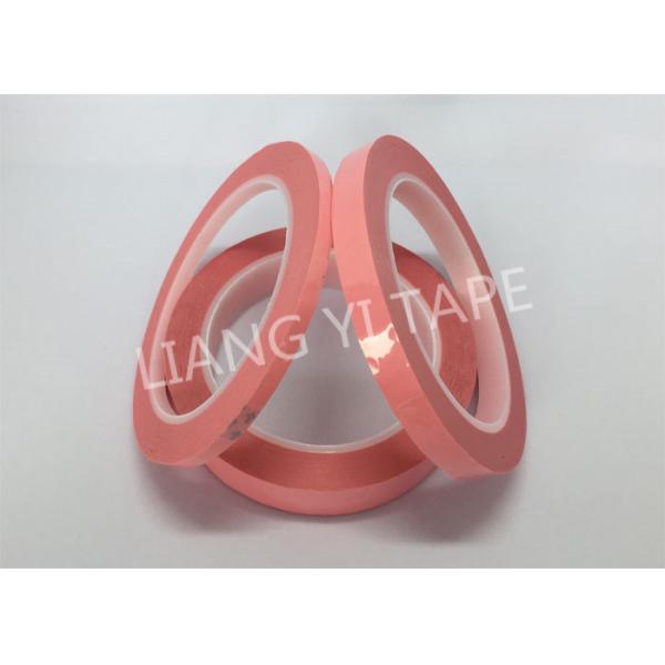 1 Layer Pink Polyester Mylar Tape For Transformer / Capacitor 0.05mm Thickness