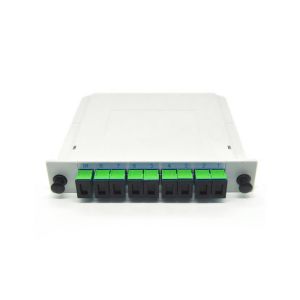Buy cheap 1x8 SC APC Simplex SM MM Cassette PLC Splitter product