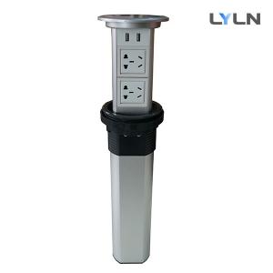 China Anti Collision Motorized Retractable Table Socket With Wireless Charger on sale