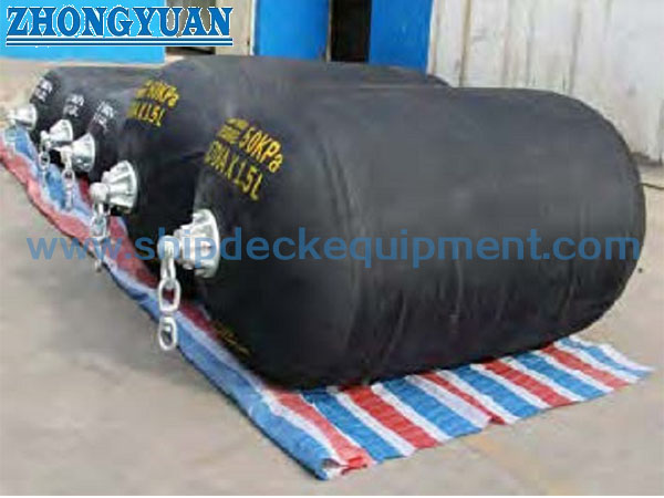 ISO 17357 Sling Type Yokohama Floating Pneumatic Marine Rubber Fenders Marine Rubber Fender