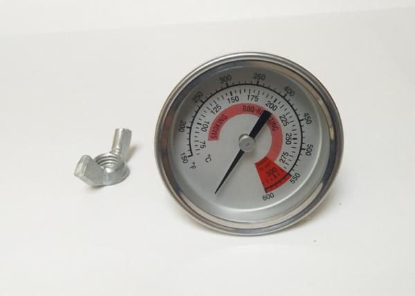 Quality 2.25" Dial Stainless Steel BBQ Meat Thermometer 57mm With Dual Gage for sale