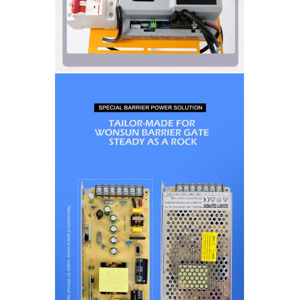 DC 24V Durable Car Parking Barriers 4s - 8s Speed Adjustable With Commercial Advertising