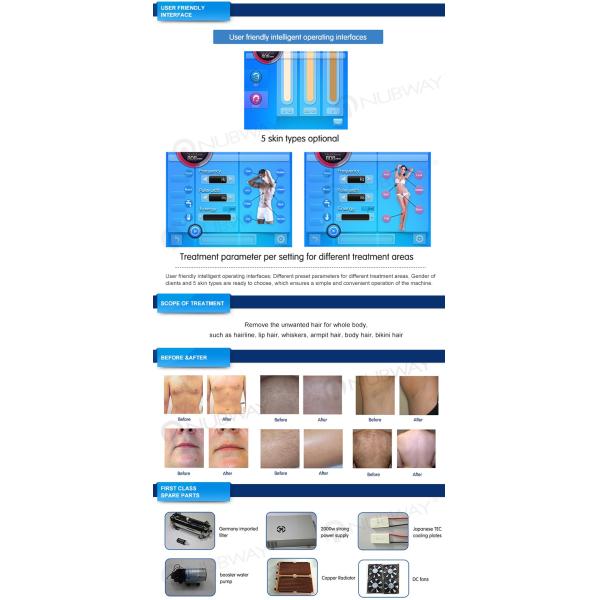 Professional 3 years warranty laser hair removal 808 diode machine