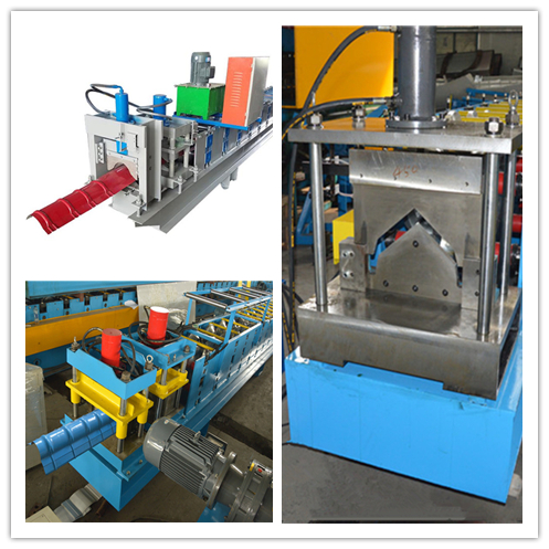 Automatic Steel Tile Roll Forming Machine Galvanized Ridge Cap Zinc Roofing Sheet